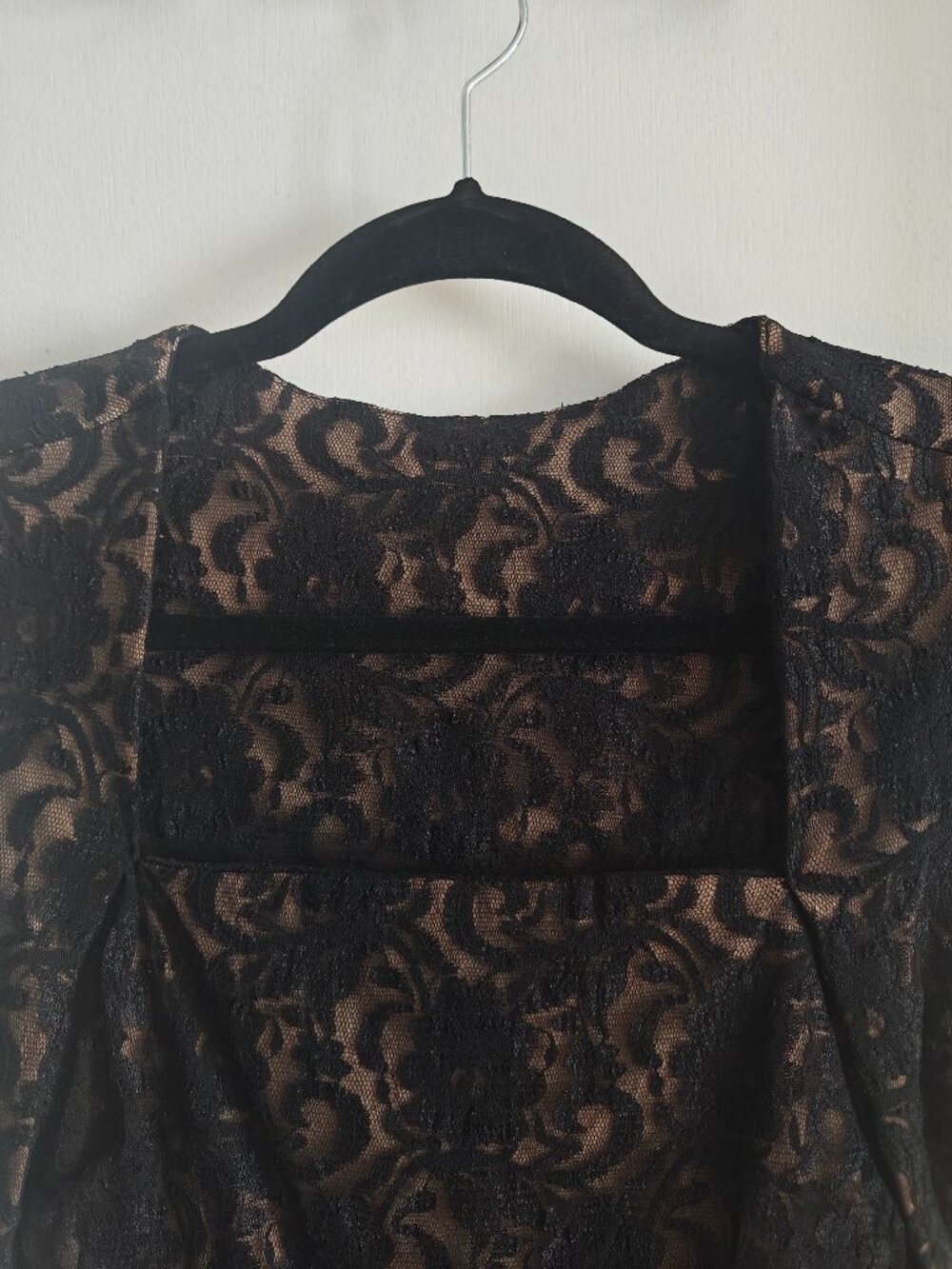 IXIA Black Lace Mini Dress Sweetheart Neck Bodycon Small